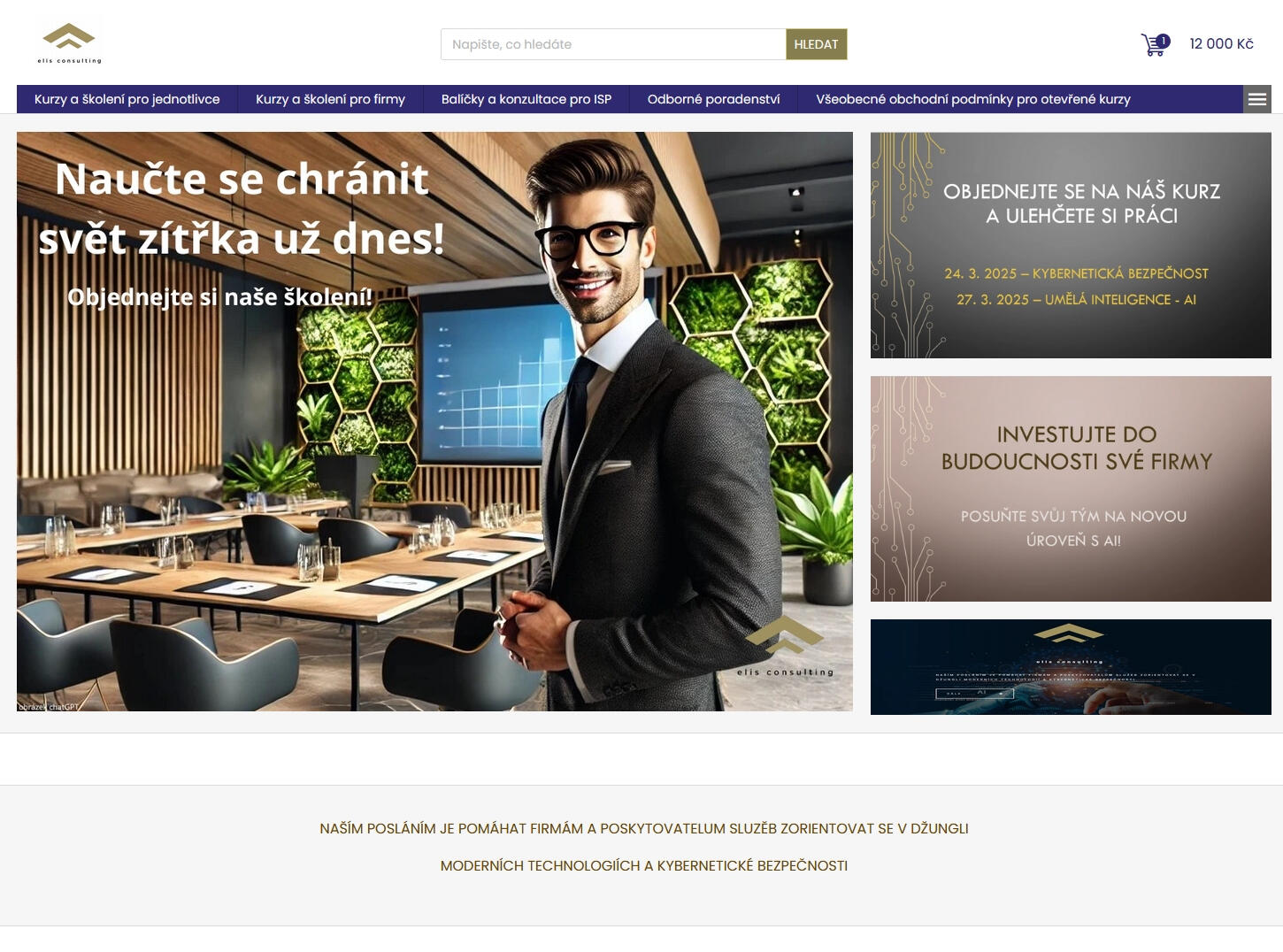 ESHOP Nákup kurzů, školení a odborného poradenství